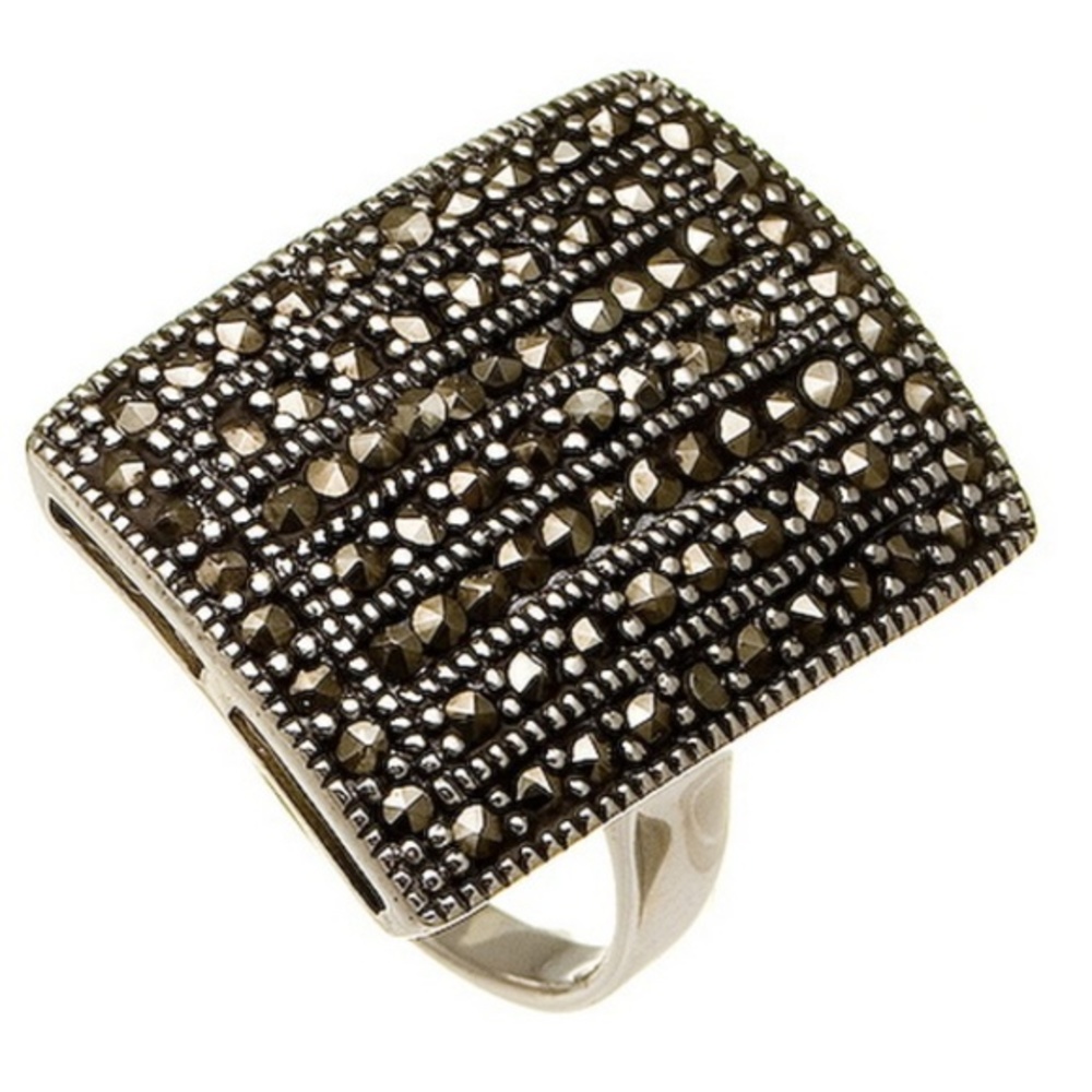 NEW Womens Size 6 7 8 Art Deco Sterling Silver Marcasite Ring